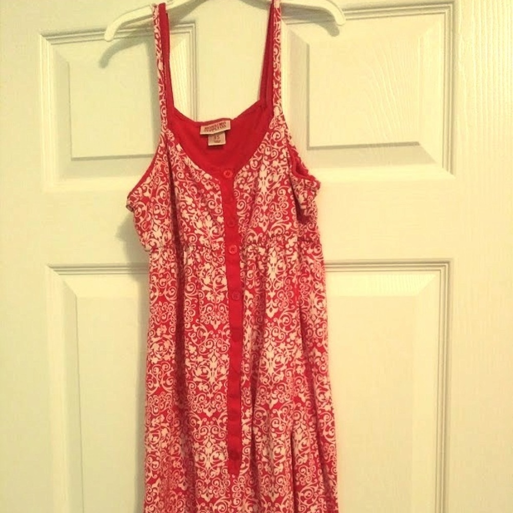 Spaghetti Strap Dress! Pink and White